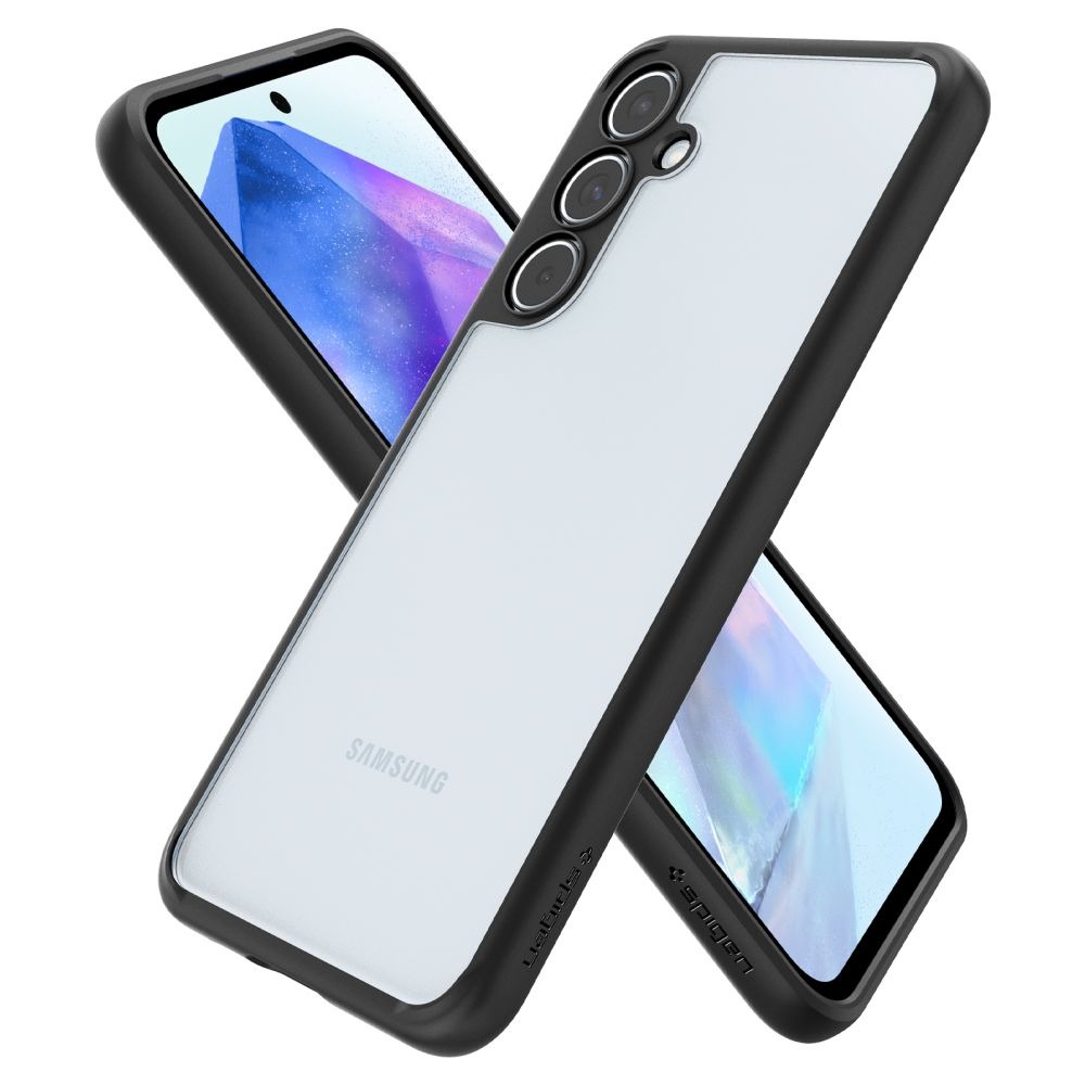 Etui Spigen Ultra Hybrid do Galaxy A55 5G, przezroczysto-czarne
